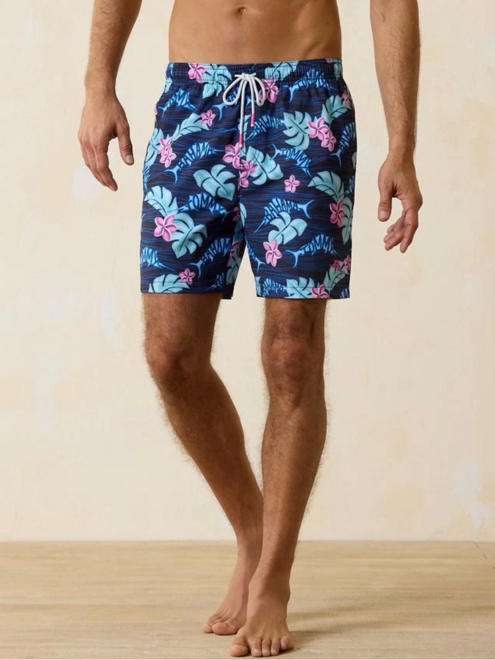Tommy Bahama Naples Marlin Life Swim Trunks 3XLB Tropical Floral Shorts